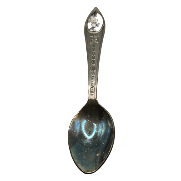 Vintage Souvenir Spoon Mickey Mouse Productions Silver Plate Boxed SKU 2822 - Picture 2 of 7